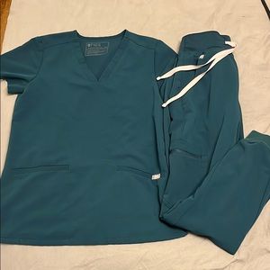 Figs scrub set xxs - Caribbean blue